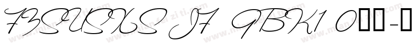 FZSUSXS JF  GBK1 0字体字体转换